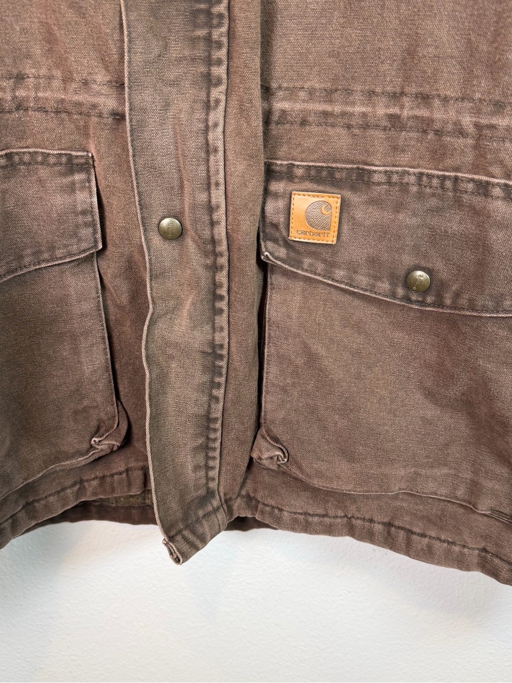 Vintage Carhartt Chore Jacket Men XXL Tall Rancher Coat Blanket Lined C52 CHT - Picture 3 of 10